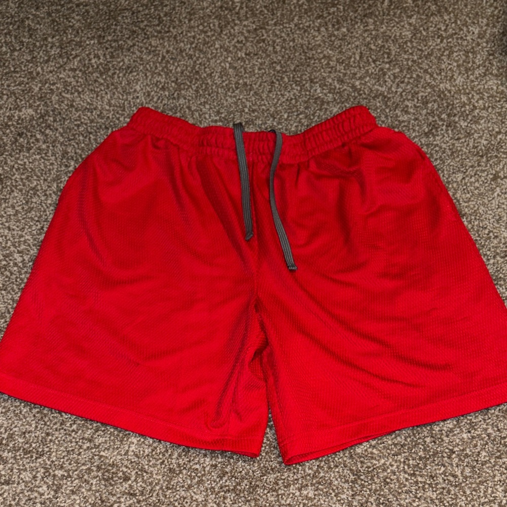 Men's Red Athletic Shorts